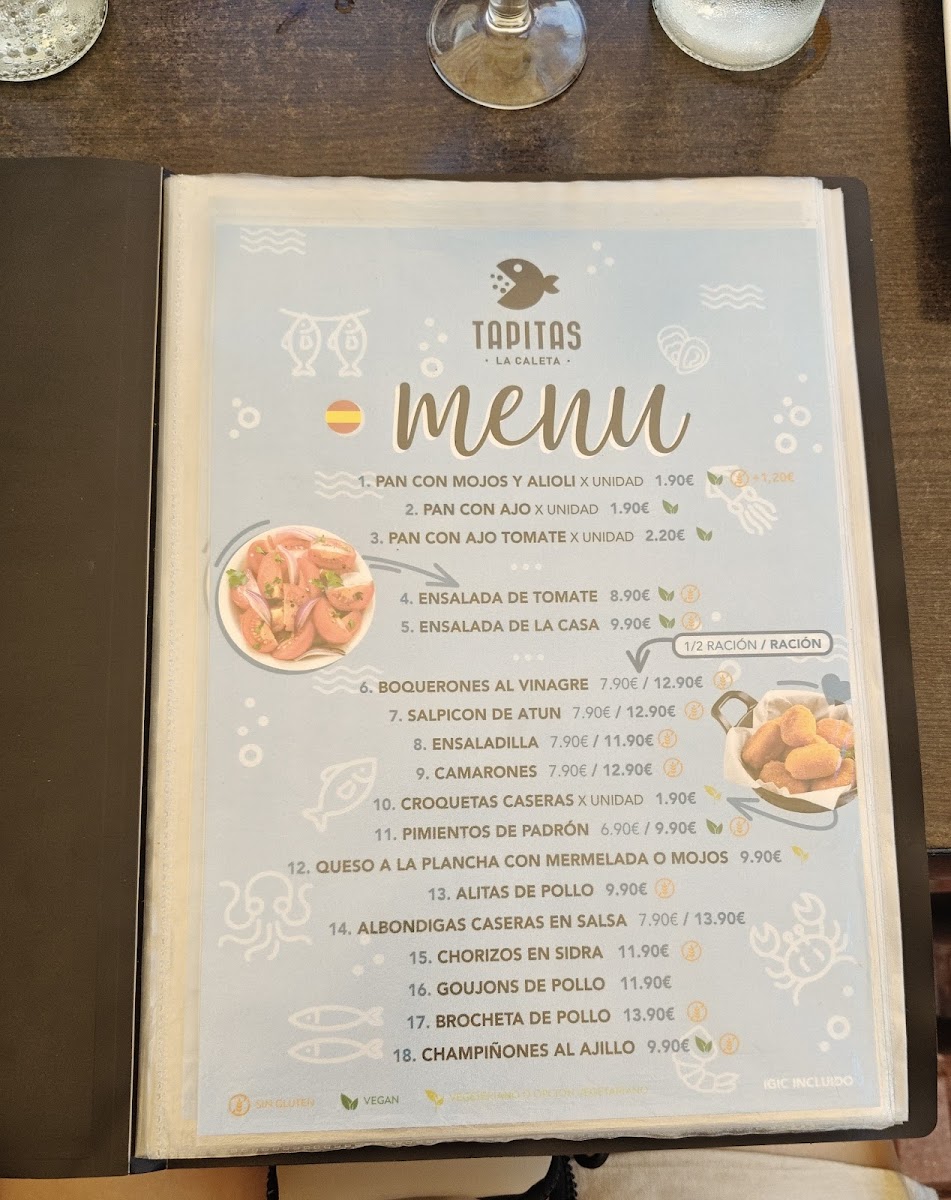 Tapitas la Caleta Menu - Image 2