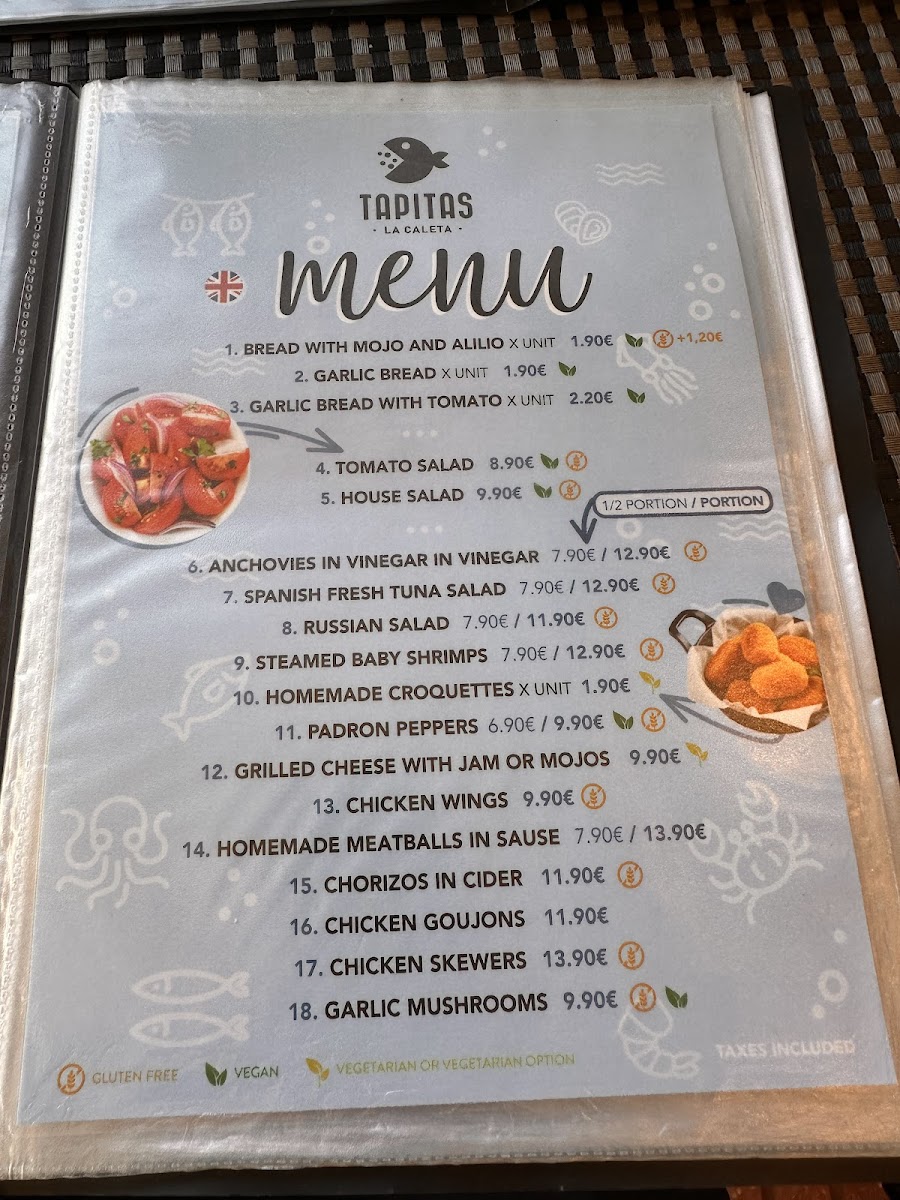 Tapitas la Caleta Menu - Image 4